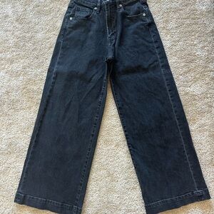 GAP Black Wide-Leg Jeans